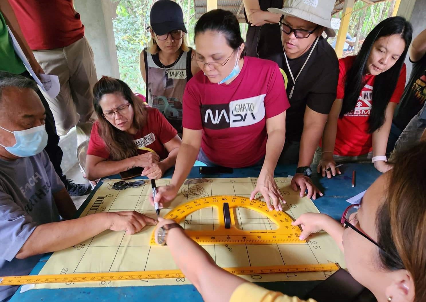 Map reading land navigation in neust eco park nebmci